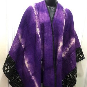 PURPLE MUD CLOTH BOGOLAN SHAWL